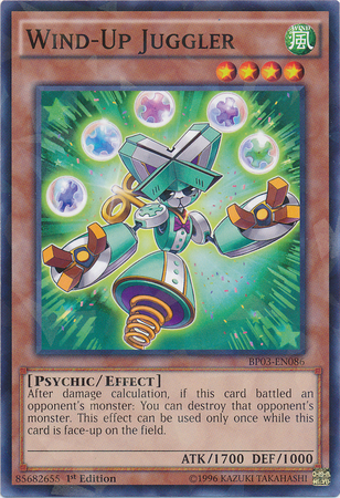 Wind-Up Juggler [BP03-EN086] Shatterfoil Rare