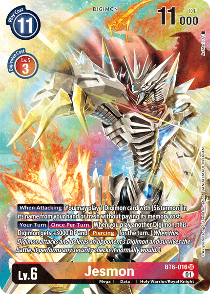 Jesmon [BT6-016] (Alternate Art) [Double Diamond]