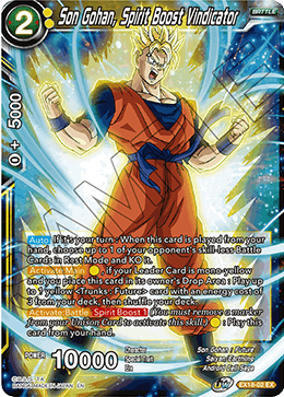 Son Gohan, Spirit Boost Vindicator (EX18-02) [Namekian Boost]