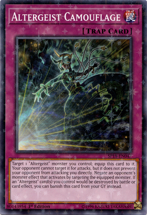 Altergeist Camouflage [SP18-EN047] Starfoil Rare