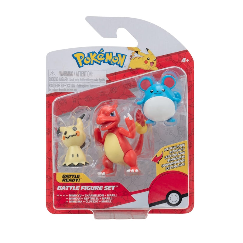 Pokemon - Battle Figure Set - 3 Pack (Choose your Design)