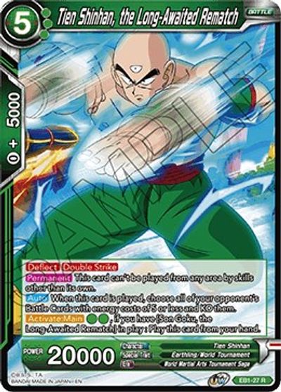 Tien Shinhan, the Long-Awaited Rematch (EB1-027) [Battle Evolution Booster]