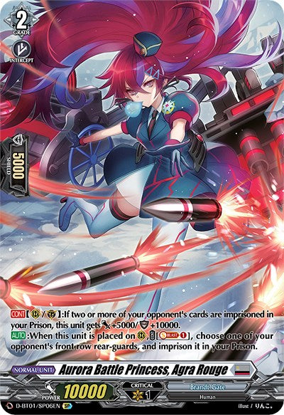 Aurora Battle Princess, Agra Rouge (D-BT01/SP06EN) [Genesis of the Five Greats]