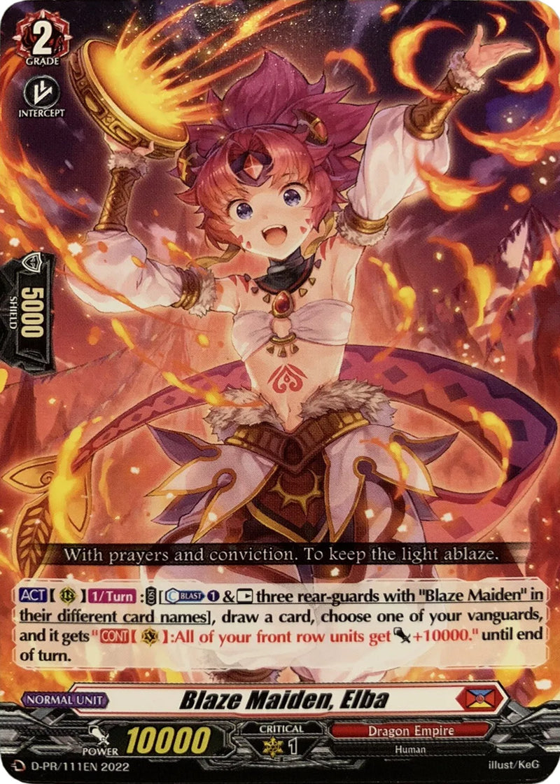 Blaze Maiden, Elba (111) (D-PR/111EN) [D Promo Cards]