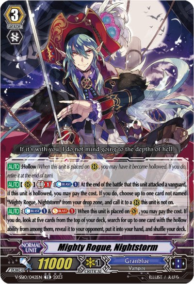 Mighty Rogue, Nightstorm (V-SS10/042EN) [Premium Battle Deckset 2023]