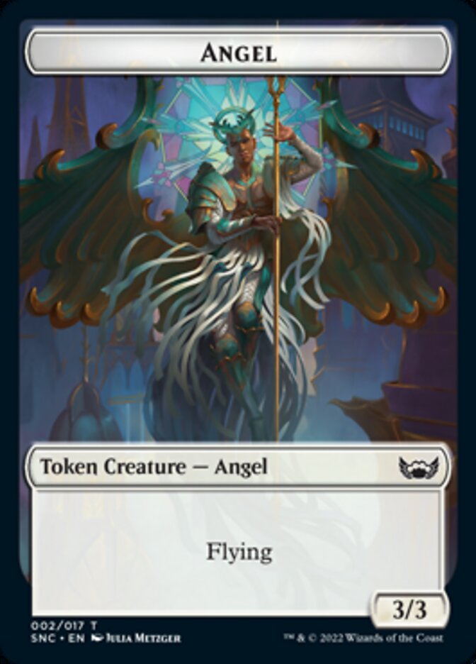 Fish // Angel Double-Sided Token [Streets of New Capenna Tokens]