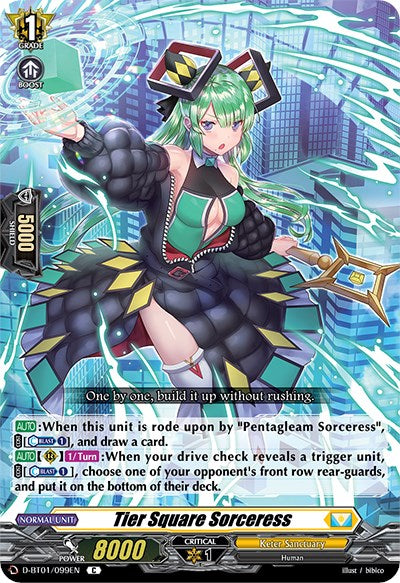 Tier Square Sorceress (D-BT01/099EN) [Genesis of the Five Greats]