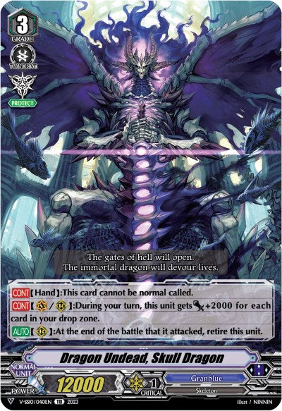 Dragon Undead, Skull Dragon (Foil) (V-SS10/040EN) [Premium Battle Deckset 2023]