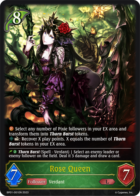 Rose Queen (BP01-001EN) [Advent of Genesis]