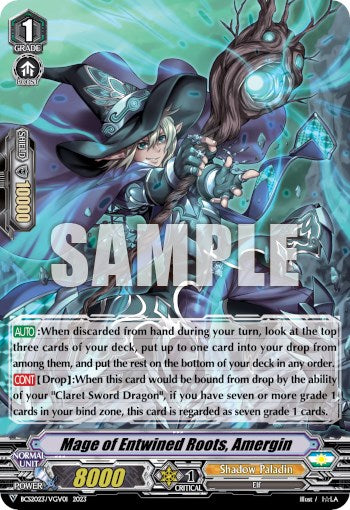 Mage of Entwined Roots, Amergin (BCS2023/VGV01) [Bushiroad Event Cards]