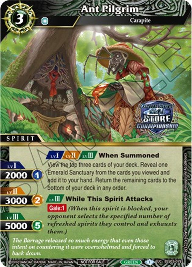 Ant Pilgrim (Championship Pack 2023 Vol. 3) (BSS03-078) [Launch & Event Promos]