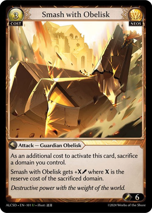 Smash with Obelisk (101) [Alchemical Revolution: Starter Decks]