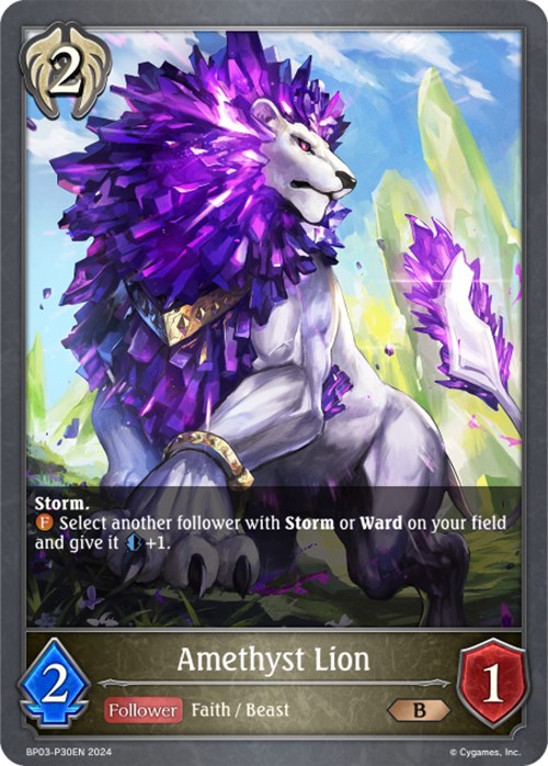 Amethyst Lion (BP03-P30EN) [Flame of Laevateinn]