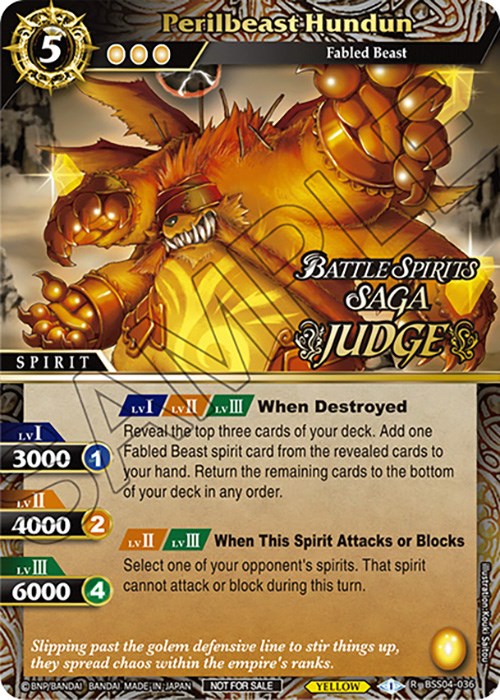 Perilbeast Hundun (Judge Pack Vol. 4) (BSS04-036) [Launch & Event Promos]