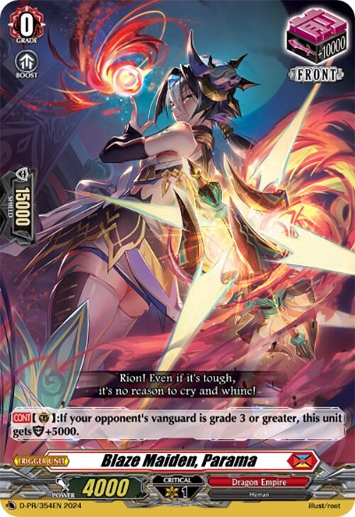 Blaze Maiden, Parama (D-PR/354EN) [D Promo Cards]