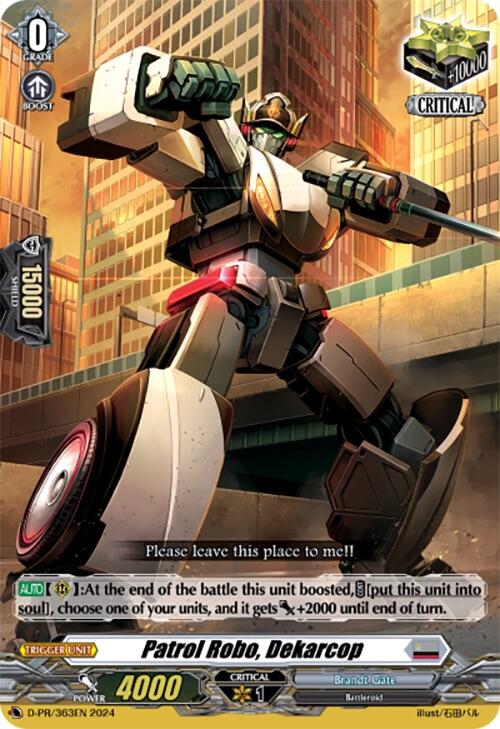 Patrol Robo, Dekarcop (D-PR/363EN) [D Promo Cards]