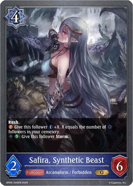 Safira, Synthetic Beast (BP05-040EN) [Omens Eternal]