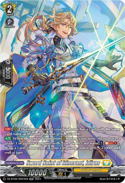 Sword Saint of Itinerant, Idiras (SR) (DZ-BT02/SR24EN) [Illusionless Strife]