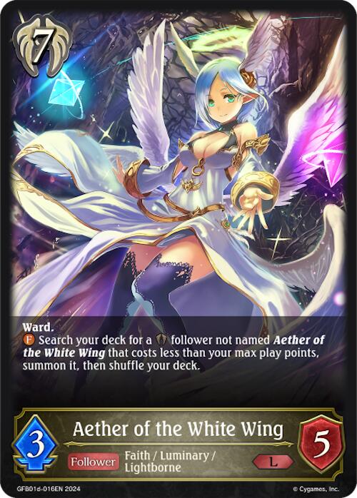 Aether of the White Wing (GFB01d-016EN) [GFB01: Gloryfinder Bundle 01: Guide to Glory]