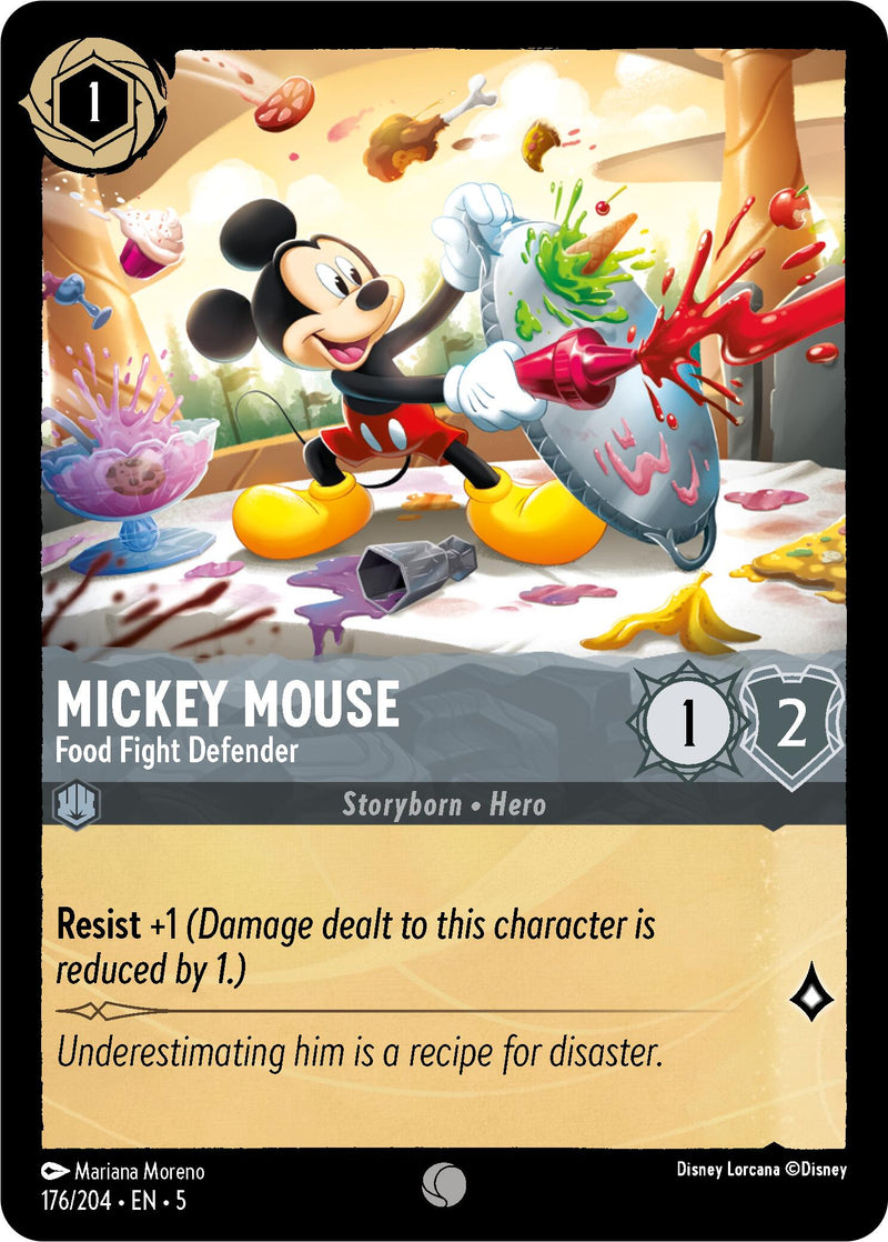 Mickey Mouse - Food Fight Defender (176/204) [Shimmering Skies]