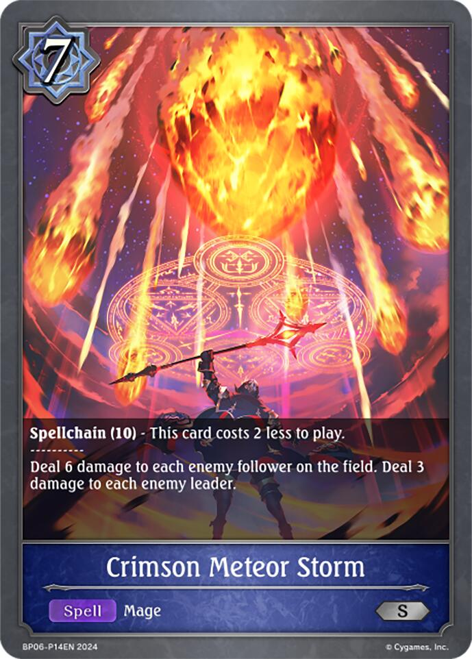 Crimson Meteor Storm - P14EN (Foil) (BP06-P14EN) [Paragons of the Colosseum]