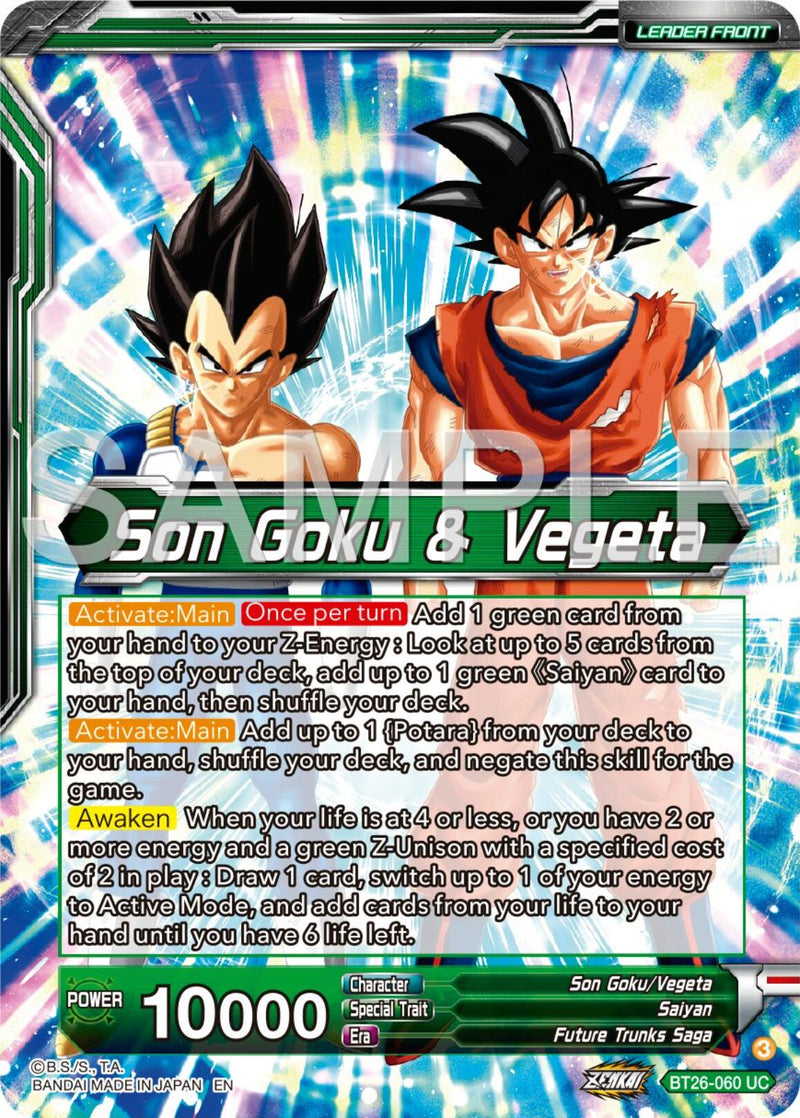 Son Goku & Vegeta // Vegito, Prodigious Fusion (BT26-060) [Ultimate Advent]