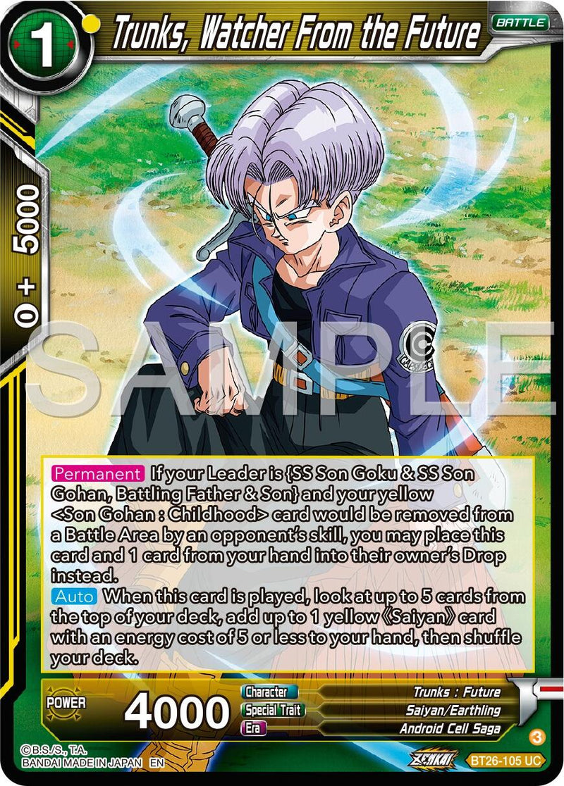 Trunks, Watcher From the Future (BT26-105) [Ultimate Advent]