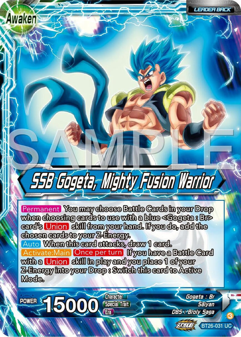 Gogeta // SSB Gogeta, Mighty Fusion Warrior (BT26-031) [Ultimate Advent]