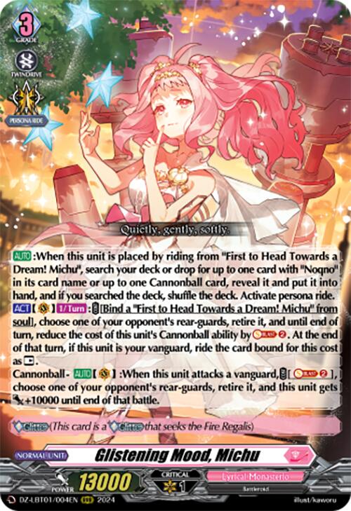 Glistening Mood, Michu (DZ-LBT01/004EN) [Start Up Trial Deck: Lyrical Monasterio]