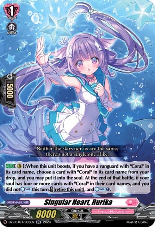 Singular Heart, Rurika (DZ-LBT01/035EN) [Start Up Trial Deck: Lyrical Monasterio]