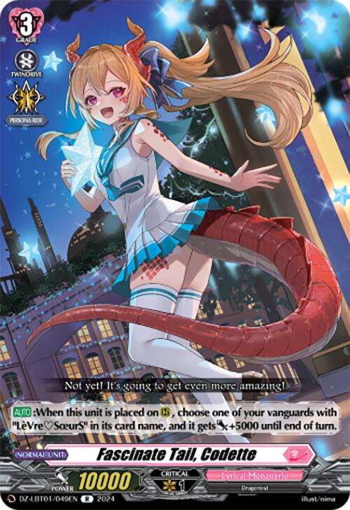 Fascinate Tail, Codette (DZ-LBT01/049EN) [Start Up Trial Deck: Lyrical Monasterio]