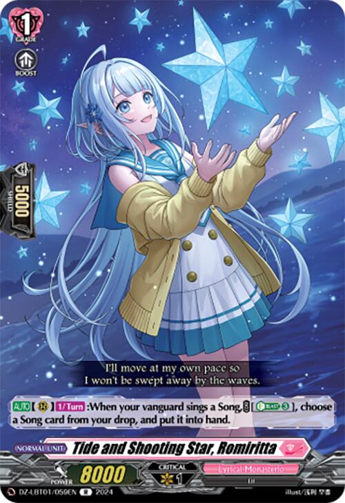 Tide and Shooting Star, Romiritta (DZ-LBT01/059EN) [Start Up Trial Deck: Lyrical Monasterio]