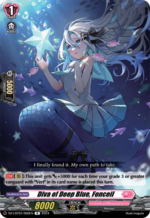 Diva of Deep Blue, Fonceil (DZ-LBT01/060EN) [Start Up Trial Deck: Lyrical Monasterio]