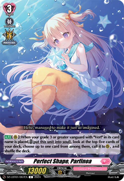 Perfect Shape, Parfinoa (DZ-LBT01/067EN) [Start Up Trial Deck: Lyrical Monasterio]