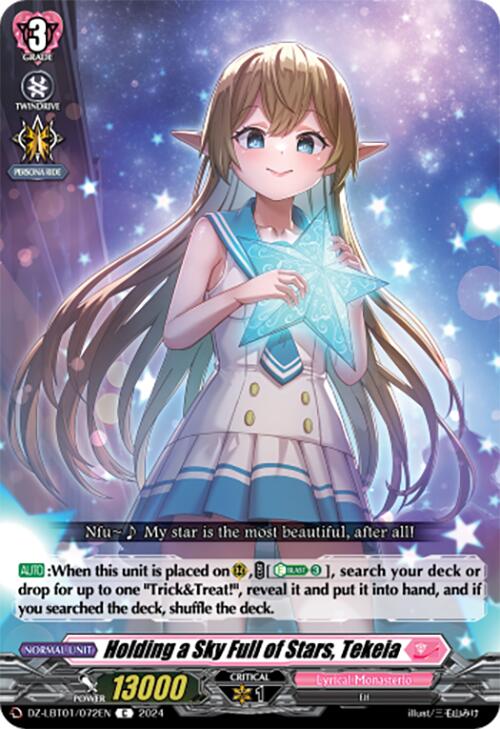 Holding a Sky Full of Stars, Tekeia (DZ-LBT01/072EN) [Start Up Trial Deck: Lyrical Monasterio]