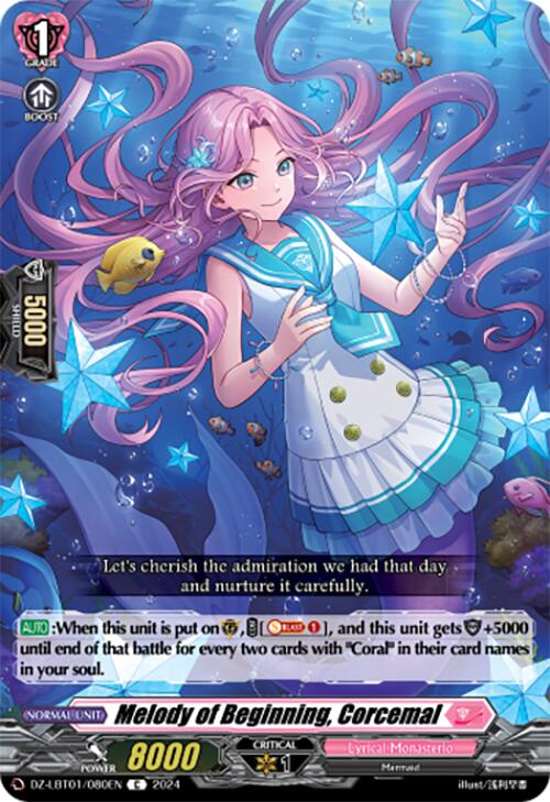 Melody of Beginning, Corcemal (DZ-LBT01/080EN) [Start Up Trial Deck: Lyrical Monasterio]