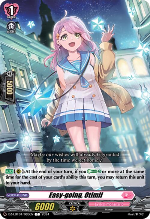 Easy-going, Otimii (DZ-LBT01/085EN) [Start Up Trial Deck: Lyrical Monasterio]