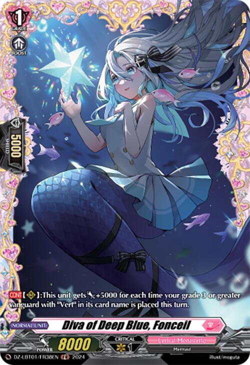 Diva of Deep Blue, Fonceil (DZ-LBT01/FR38EN) [Start Up Trial Deck: Lyrical Monasterio]