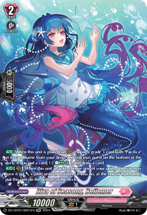 Diva of Seasong, Bellemer (DZ-LBT01/SR21EN) [Start Up Trial Deck: Lyrical Monasterio]