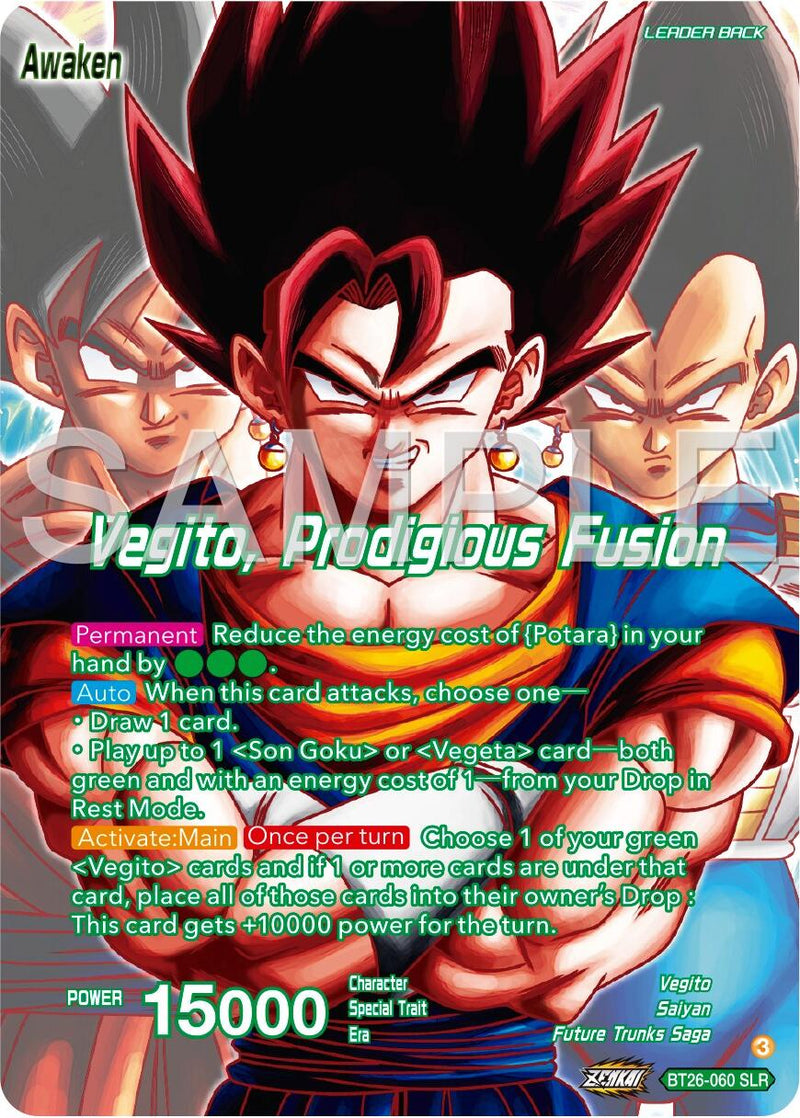 Son Goku & Vegeta // Vegito, Prodigious Fusion (Alternate Art) (BT26-060) [Ultimate Advent]