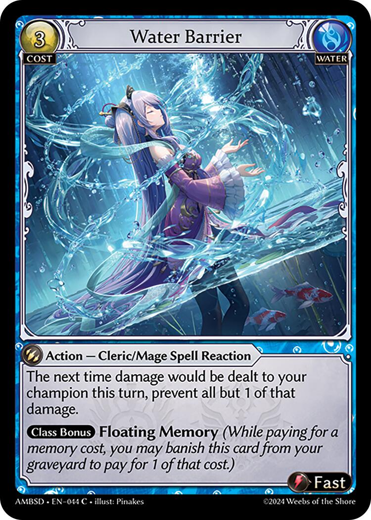 Water Barrier (044) [Mortal Ambition Starter Decks]