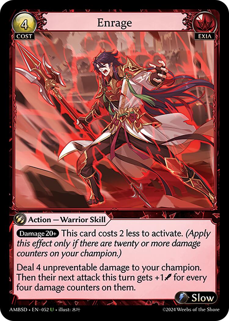 Enrage (052) [Mortal Ambition Starter Decks]