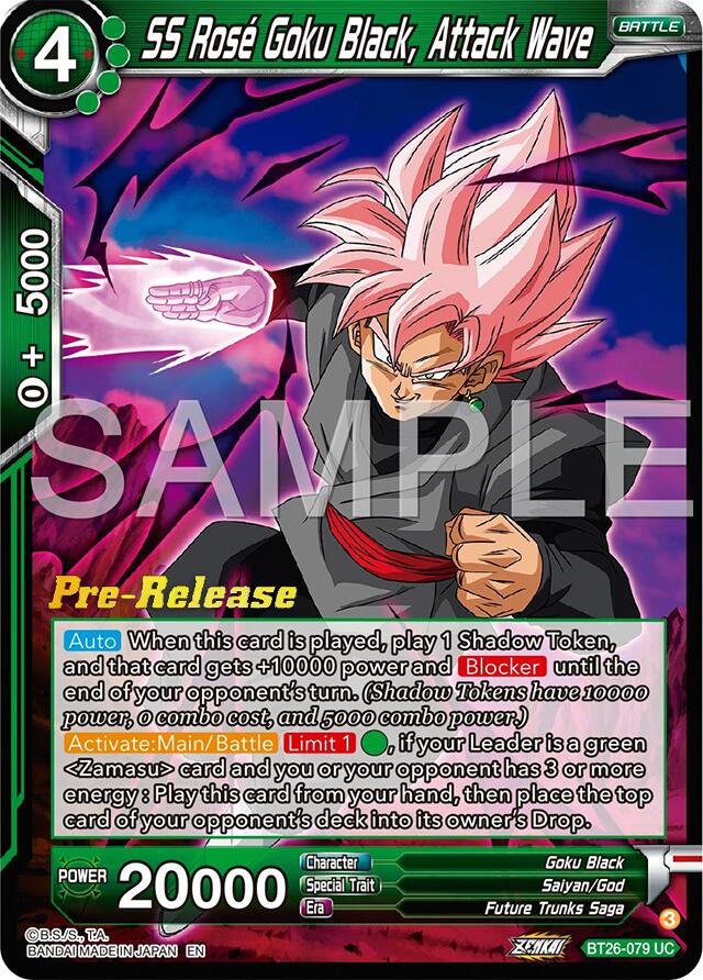 SS Rose Goku Black, Attack Wave (BT26-079) [Ultimate Advent Prerelease Promos]