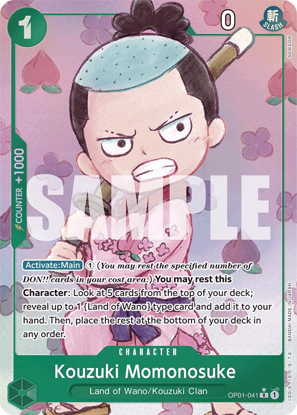 Kouzuki Momonosuke (Alternate Art) (SOWSOW) [Extra Booster: Memorial Collection]