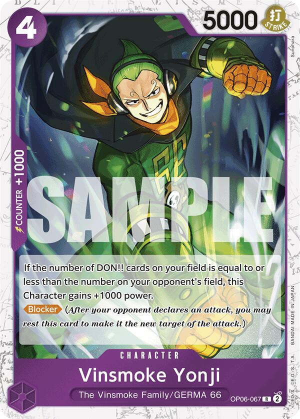 Vinsmoke Yonji (Alternate Art) (Hashimoto Q) [Premium Booster]