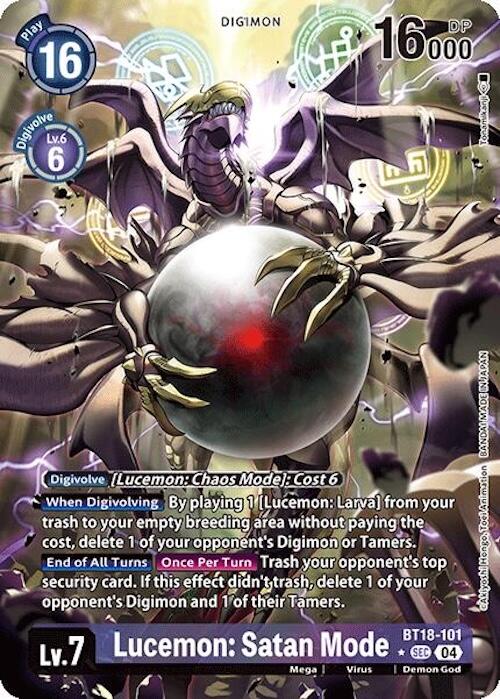 Lucemon: Satan Mode [BT18-101] (Alternate Art) [Release Special Booster 2.0]