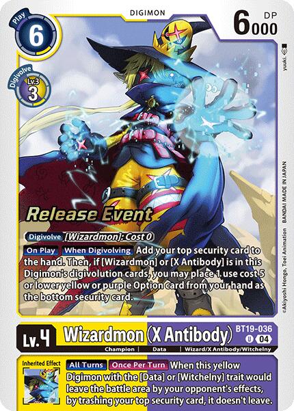 Wizardmon [BT19-036] (X Antibody) [Release Special Booster 2.0 Pre-Release Cards]