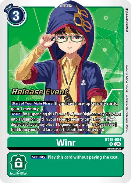 Winr [BT19-084] [Release Special Booster 2.0 Pre-Release Cards]