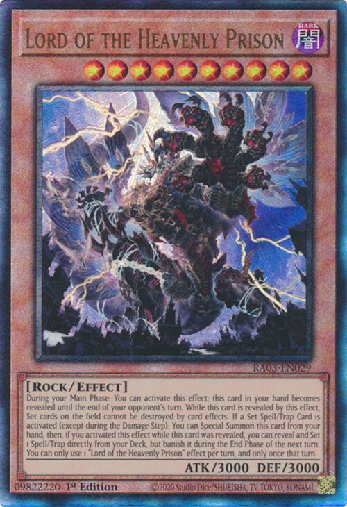 Lord of the Heavenly Prison (UTR) [RA03-EN029] Ultimate Rare