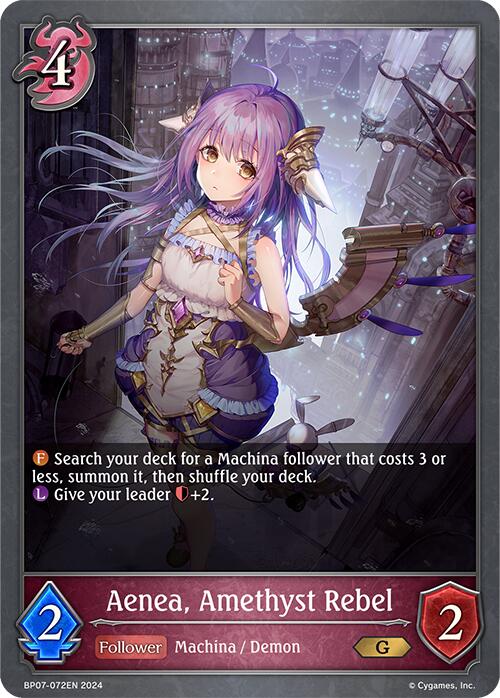 Aenea, Amethyst Rebel (BP07-072EN) [BP07: Verdant Steel]